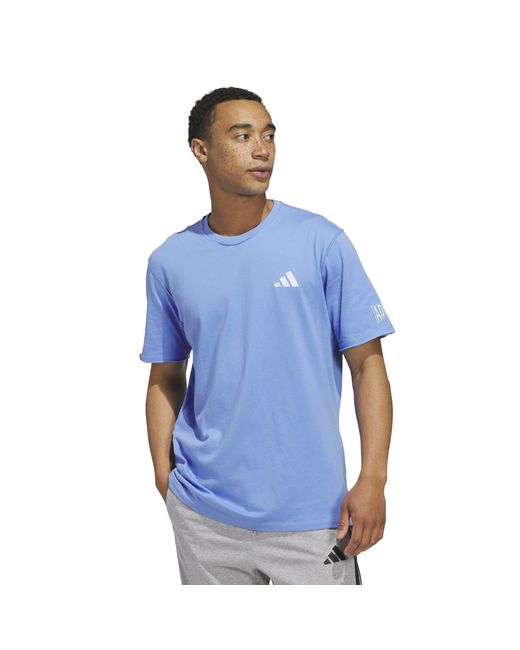 Adidas Blue Pretty Tough T-shirt for men