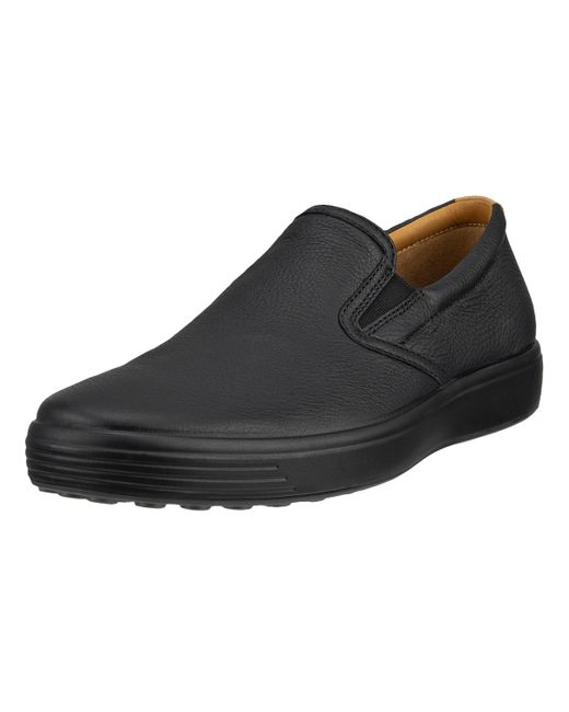 Ecco Black Soft 7 Slippers for men