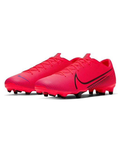 white and red nike football boots