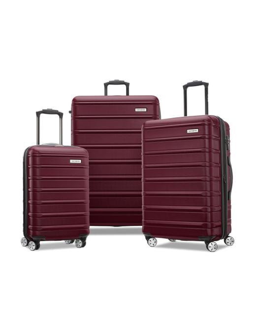 Samsonite Purple Omni 2 Hardside Expandable Luggage With Spinner Wheels
