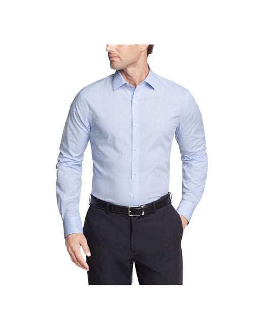 Tommy Hilfiger Blue Dress Shirt Slim Fit Essentials for men
