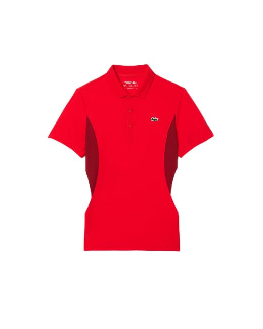 Lacoste Red Short Sleeve Regular Fit Tennis Polo for men