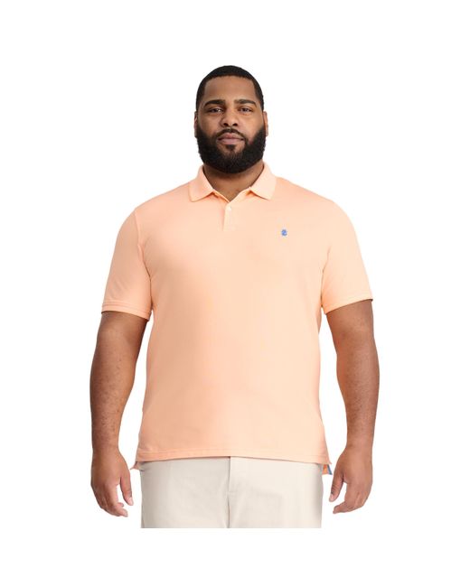 Izod Natural 's Big-and-tall Advantage Performance Short-sleeve Solid Polo Shirt for men