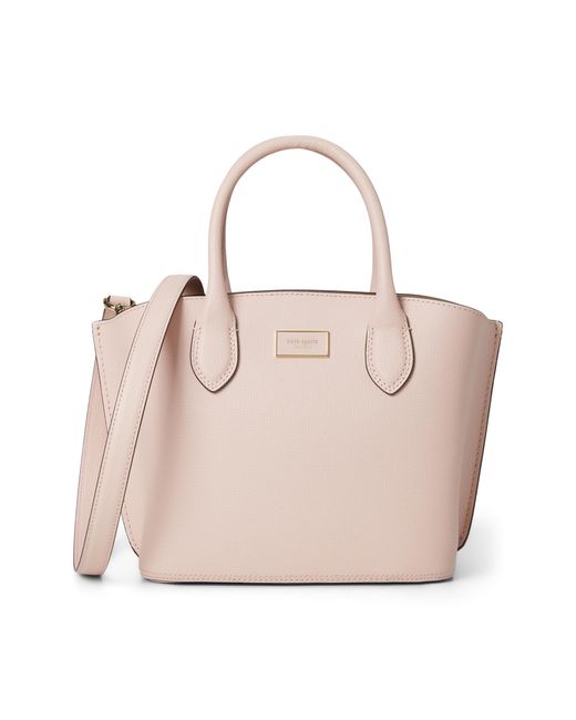 Kate Spade Pink Suite Crossgrain Leather Large Open Tote