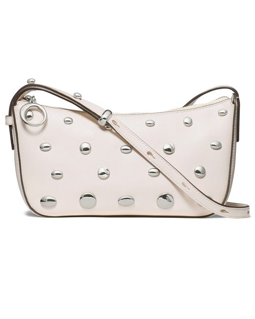 Kate Spade Metallic Halo Studded Fine Grain Leather Crossbody