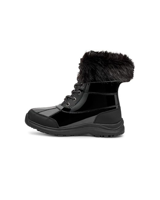 UGG Adirondack Boot Iii Patent Snow in Black | Lyst