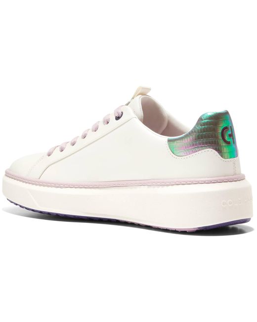 Cole Haan White Grandpro Topspin Golf Sneaker