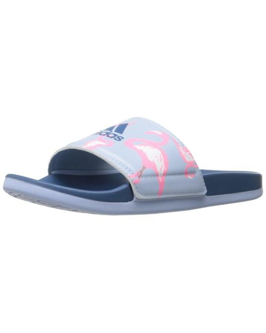adidas Adilette Cloudfoam Plus Slides Sandal in Black Lyst