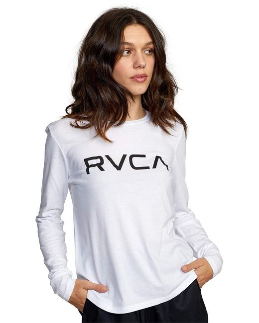 RVCA Womens Long Sleeve Crew Neck Shirt
