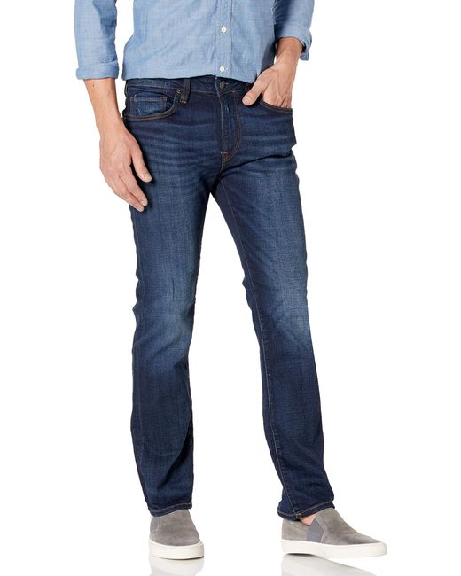 Buffalo David Bitton Blue Straight Six Jeans for men
