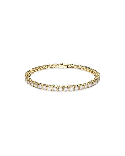 Swarovski Matrix Tennis Bracelet in Metallic Lyst