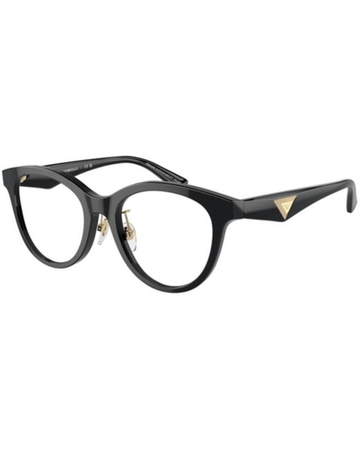 Emporio Armani Black Ea3236f Low Bridge Fit Cat Eye Prescription Eyewear Frames