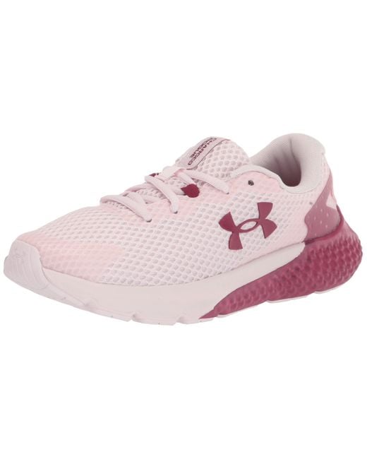 Under Armour Charged Rogue 3 Running Shoe in Pink Lyst