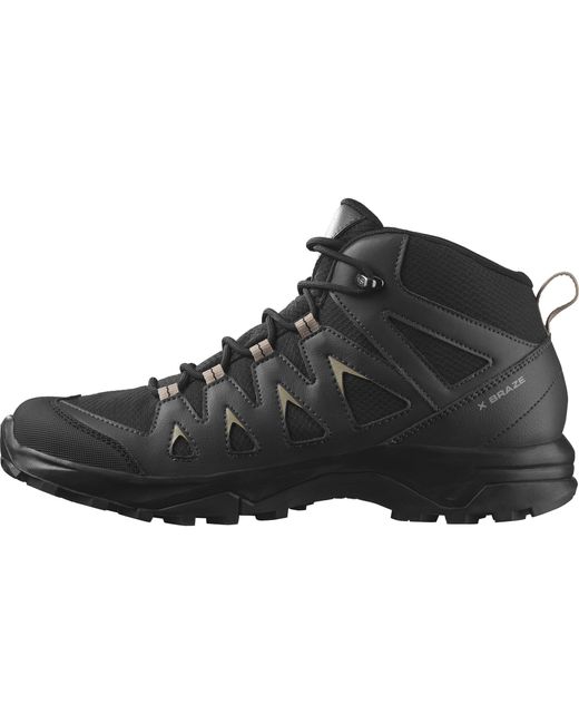 Salomon Black Mid-top Hiking Shoe for men