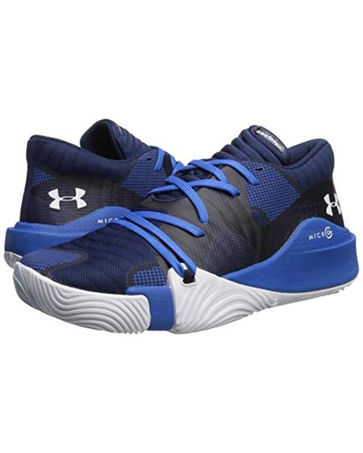 Under Armour Spawn Low Basketball Shoe in Blue for Men - Save 31% - Lyst