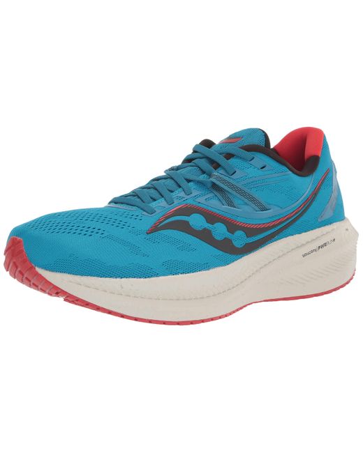 Saucony Triumph 20 Running Shoe in Blue for Men | Lyst