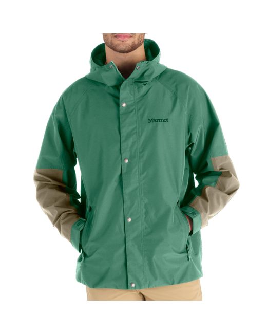 Marmot Green Cascade Waterproof Rain Jacket for men