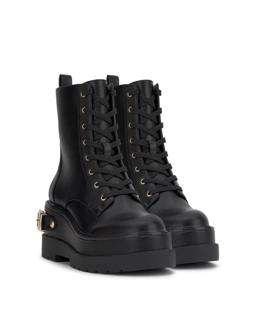 Jessica Simpson Imelda Platform Combat Boot in Black Lyst