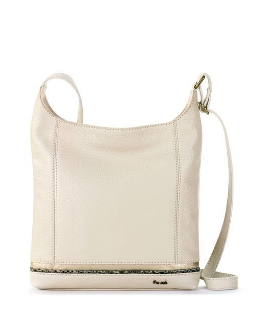 The Sak White De Young Crossbody In Leather