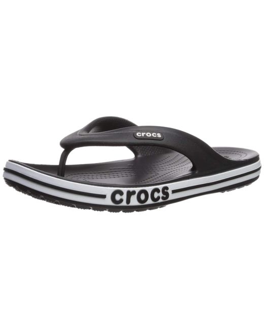 crocs bayaband navy flip flops