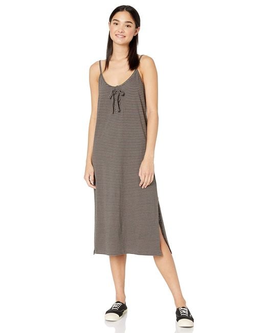 cotton knit midi dress