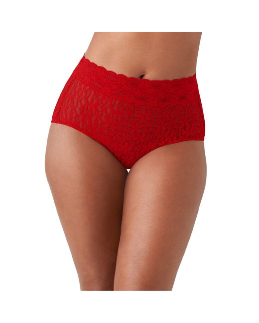 Wacoal Red Halo Lace Brief Panty