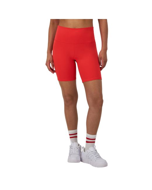 Champion Red , , Anti Odor, High-waisted Bike Shorts For , 7", Solar Crimson, X-large
