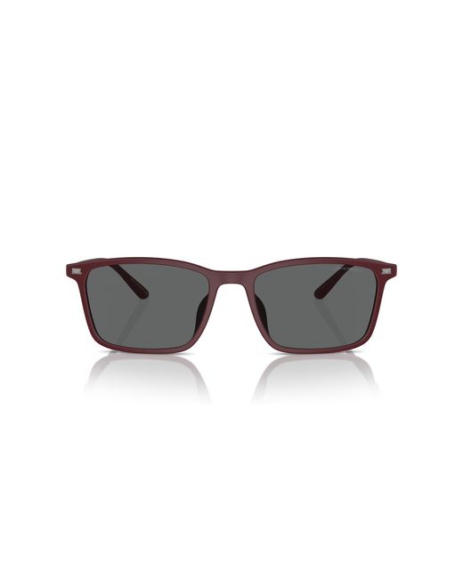 Emporio Armani Black Ea4223u Universal Fit Rectangular Sunglasses for men