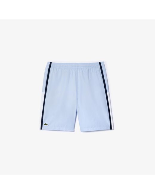 Lacoste Blue Taffetas Diamante Classic Fit Colorblocked Shorts for men