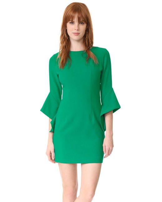 black halo lorie bell sleeve dress