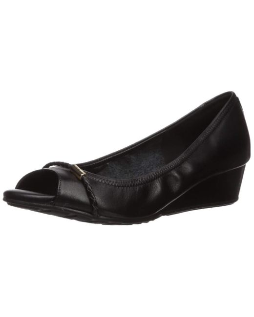 cole haan emory open toe wedge pump