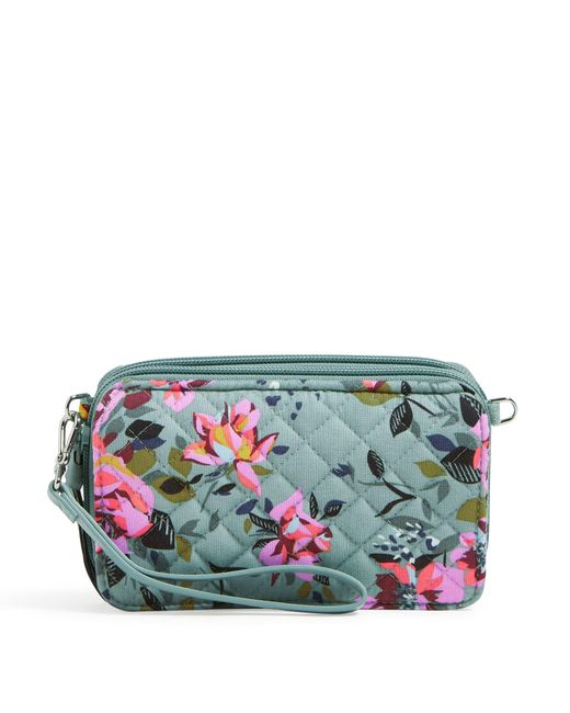 Vera Bradley S Cotton All In One With Rfid Protection Crossbody Purse