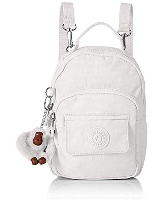 Kipling White Alber 3-in-1 Convertible Minibag Backpack