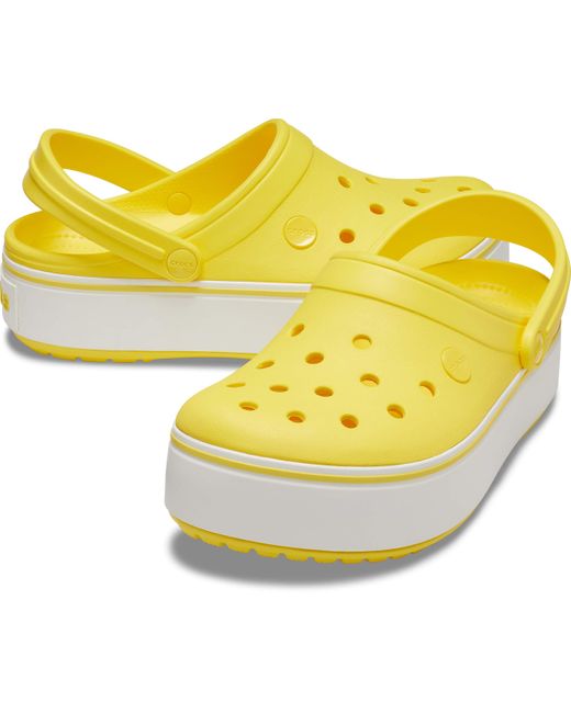 Crocs™ And Crocband Clog | Platform Shoes in Yellow | Lyst UK