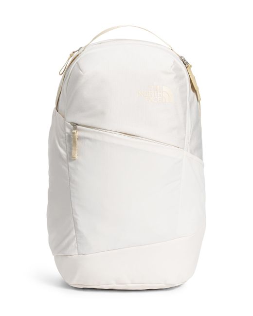 The North Face White Isabella 3.0 Backpack | Everyday Travel Bag With 16" Laptop Sleeve