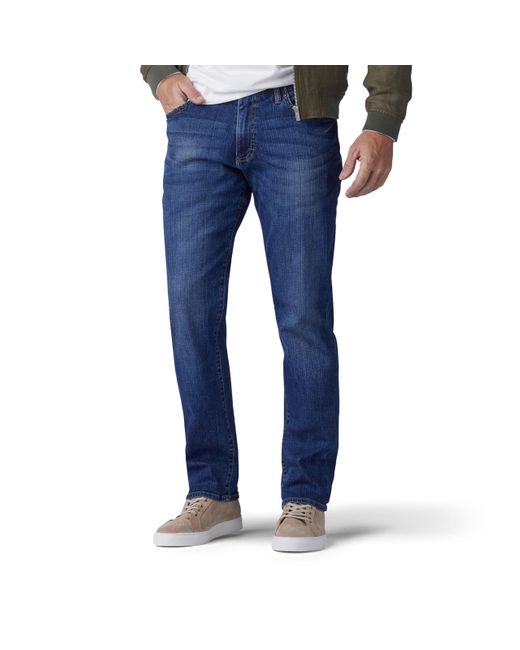 Lee Jeans Blue Extreme Motion Straight Taper Jean Maddox 34w X 32l for men