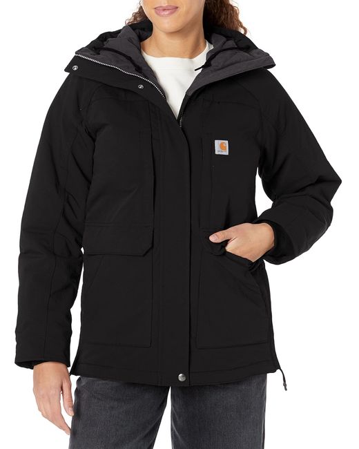 Carhartt Black Super Dux Relaxed Fit Insulated Traditional Coat