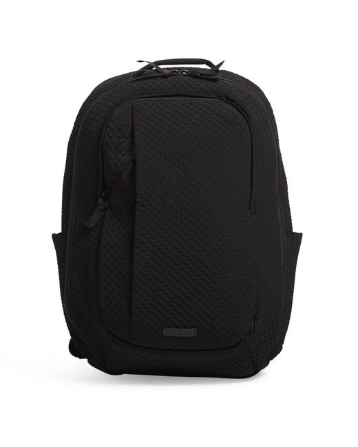 Vera Bradley Black Microfiber Large Travel Backpack Travel Bag