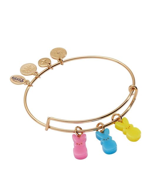 ALEX AND ANI Metallic Peeps® Bunny Multi-charm Bangle
