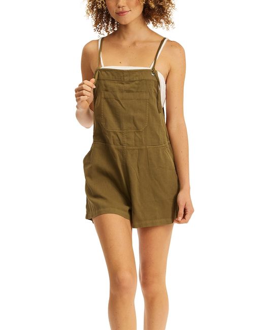 Out N About Short Overall Pantaloncini Casual di Billabong in Green
