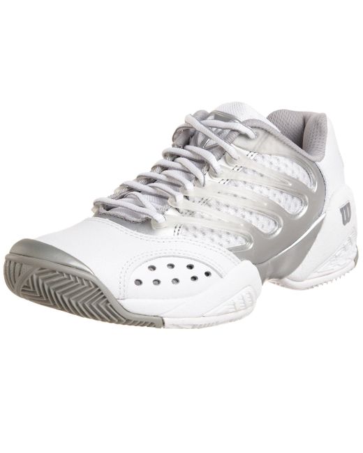 Wilson Tour Ii Tennis Shoe,white/silver,12 M Us in Metallic | Lyst