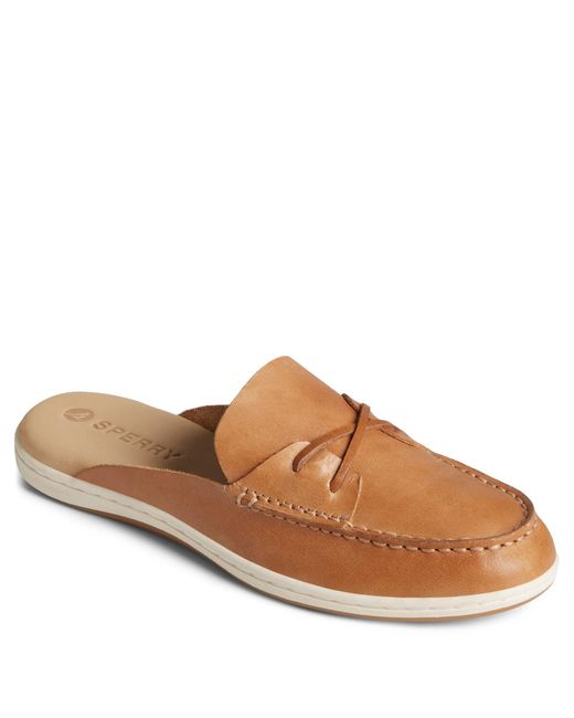 Sperry Top-Sider Brown Mulefish Shoes 7 M (B) Leather