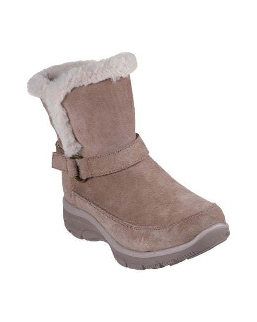 Skechers Brown Easy Going-dreamers Luxe Vibe Hands Free Slip-ins Mid Calf Boot