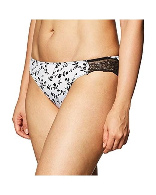 Maidenform Comfort Devotion Lace Back Tanga Panty in Black | Lyst