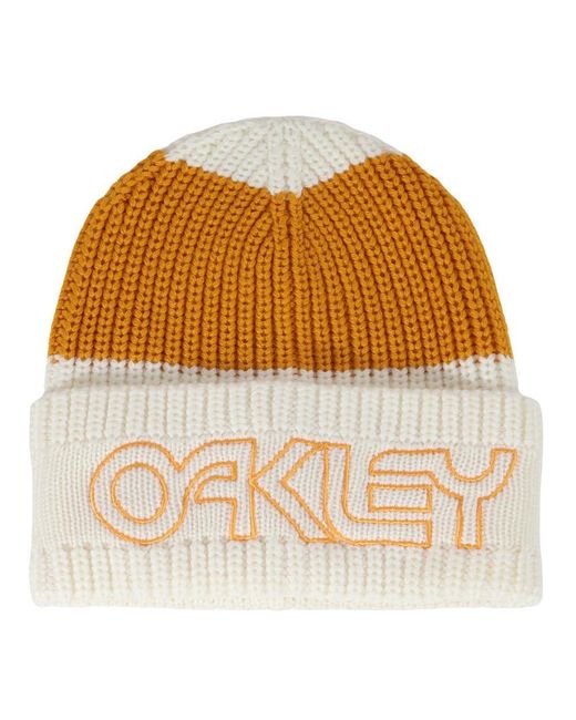 Oakley Brown Thermonuclear Protection Deep Cuff Beanie for men