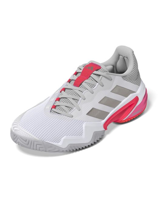 Adidas White Barricade 13 Tennis Sneaker