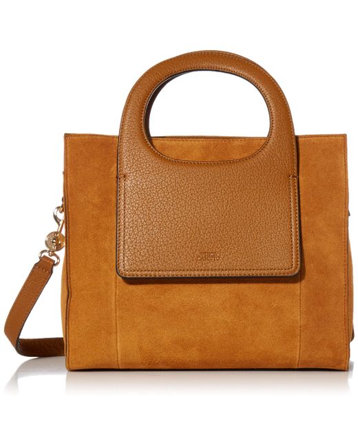 Vince Camuto Brown Beck Small Tote