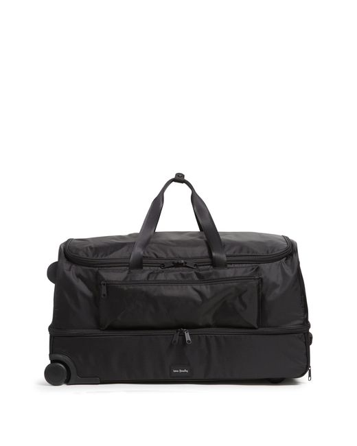 Vera Bradley Recycled Ripstop Xl Foldable Rolling Duffel Travel Bag in