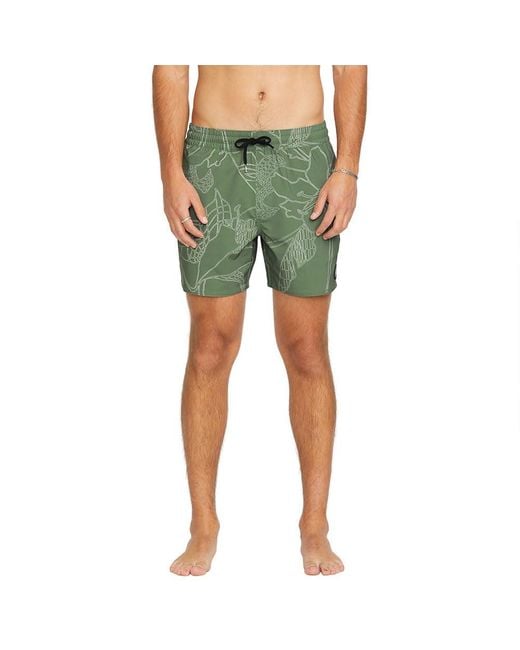 Volcom Green Tech 20" Boardshorts – 4-way Stretch Swim Trunks With Cinch Fly And Quick-dry for men
