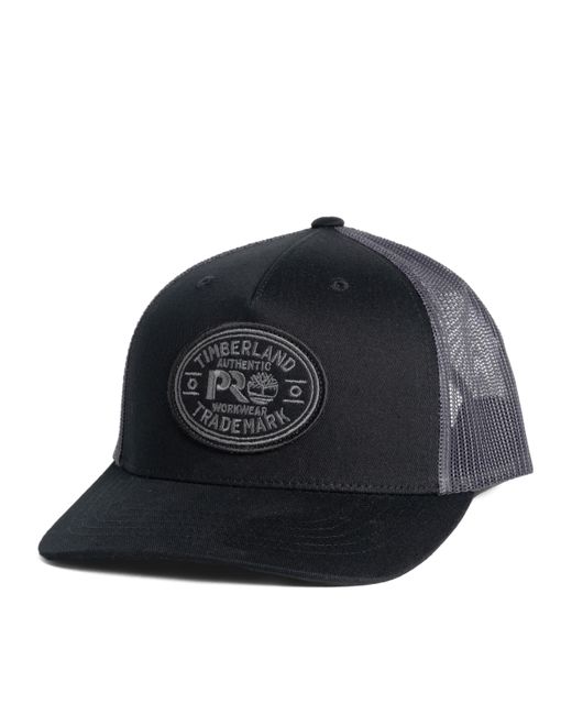 Timberland Black Trademark Trucker Hat for men
